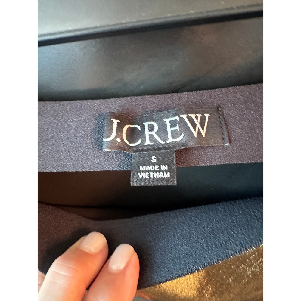 J.Crew Metallic Gold Midi Skirt A-Line Liquid Shine Size Small - Picture 3 of 5